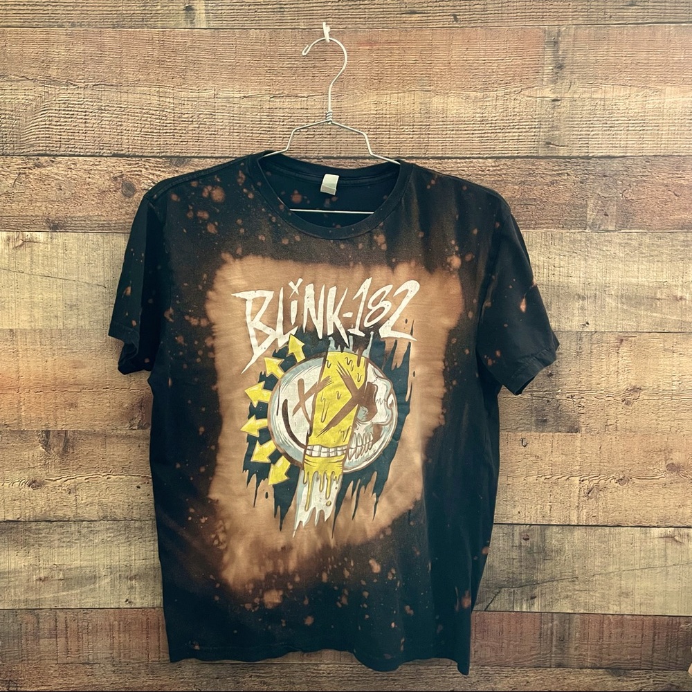 Blink 182 band shirt tie dye